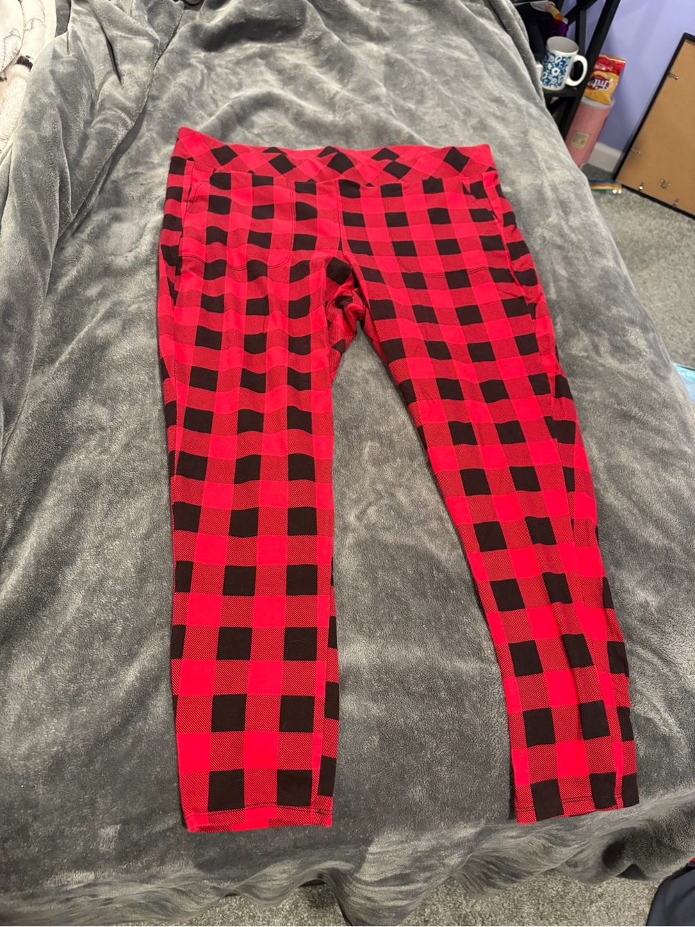 torrid Red and Black Buffalo Plaid leggings